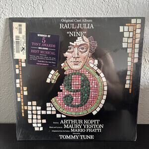 Sealed Raul Julia Nine Original Broadway Cast Recording 1982 CBS JS 38325
